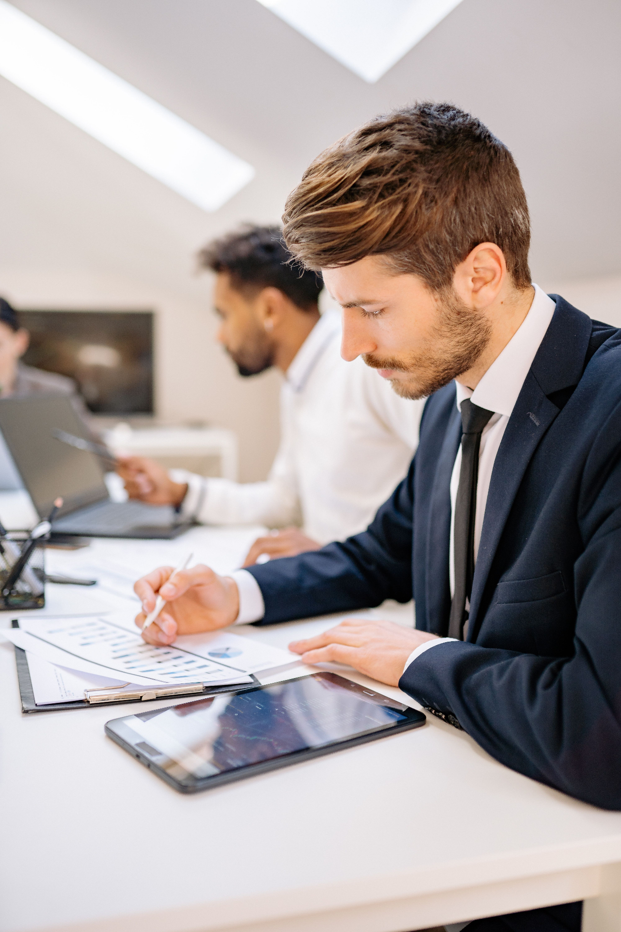Browrigg analysts reviewing UK consumer market data